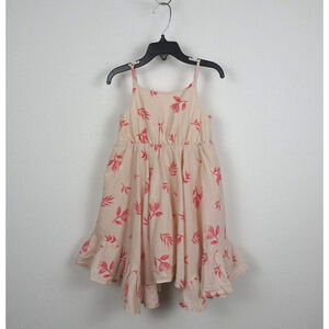 Clearance!💎5/$25 Tommy Bahama Girl Dress Pink Floral Lined Spaghetti Straps 4T